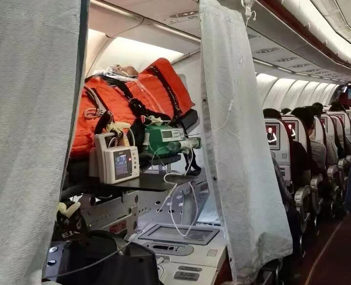 威宁跨国医疗包机、航空担架